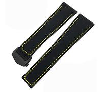 HXFFXHF Uhrenarmbänder für Tag Heuer Carrera AQUARACER, 20 mm, 22 mm, Canvas, Nylon, Leder, Faltschließe, schwarzes Uhrenarmband (Farbe: Schwarz, Schwarz, Solver1, Größe: 20 mm)