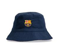 Hy-Pro Officially Licensed Barcelona Wendbarer Fischerhut - 60cm Unisex Bucket Hat für Sport & Freizeit - Marineblau & Rot Gemusterter Fischerhut Damen & Herren mit Vereinswappen