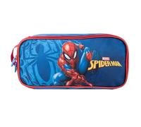 Hy-Pro Offiziell lizenzierte Spiderman Reise-Schuhtasche - Mit Reißverschlussanhänger und Frontgrafik für SportausrüStung - Blau und Rot Schuhbeutel mit Netzschwingen-Design