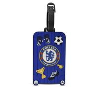 Hy-Pro Offiziell lizenzierter Chelsea Silikon-Gepäckanhänger - Reisezubehör, Robuste 10cmx6cm Taschen-Kennzeichnung für Koffer, Laptoptaschen & Rucksäcke - Im Blauen Chelsea Design