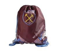 Hy-Pro West Ham United Vector Turnbeutel mit Kordelzug, Weinrot und Blau, offizielles Fußballclub-Design