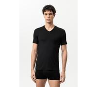 Mey T-Shirt Hybrid Herren – V-Ausschnitt, Mikrofaser, Schwarz – Größe S