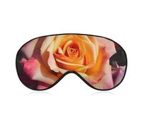 Hybrid-Teerosen-Augenmaske, seitliche Schlafmaske, leichte Augenbinde, Schlafmaske, Nasenpolster und Gummiband für Kinder, Frauen und Männer