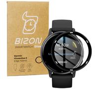 Hybrides Glas Bizon Glass Watch Edge Hybrid für Garmin Vivoactive 5, Schwarz