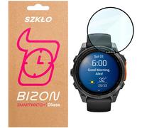 Hybrides Glas für Garmin Fenix 8 AMOLED 47 mm, Bizon Glass Watch Edge Hybrid, Schwarz