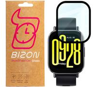 Hybrides Glas für Xiaomi Redmi Watch 5, Bizon Glass Watch Edge Hybrid, Schwarz