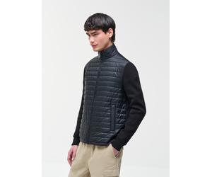 Hybridjacke COLMAR "MENS JACKET", Herren, Gr. 48, schwarz, Web;Strick;Sweatware, Obermaterial: 100% Nylon. Futter: 100% Nylon. Rückenteil: 100% Baumwolle. Wattierung: 100% Polyester. Ärmel: 100% Baumw