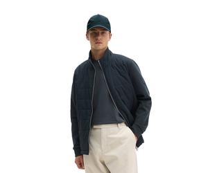 Hybridjacke MARC O'POLO, Herren, Gr. XXL, schwarz (peppercorn grau), Sweatware, Obermaterial: 75% Baumwolle, 20% Polyester, 5% Elasthan, regular fit normal, Rippbündchen, Jacken, Hybrid-Scuba-Sweatjac