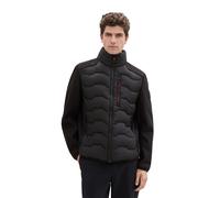 Hybridjacke TOM TAILOR, Herren, Gr. 3XL, schwarz, Steppware, Obermaterial: 100% Polyester. Futter: 100% Polyester, unifarben, regular fit taillenbedeckt, ohne Ausschnitt, Jacken Hybridjacke, mit Stehk