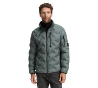 Hybridjacke TOM TAILOR, Herren, Gr. S, grün (washed jasper grün), Steppware, Obermaterial: 100% Polyester. Futter: 100% Polyester, unifarben, regular fit taillenbedeckt, Rundhals, elastischer Bund, Ja