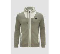 Hybridstrickjacke mit Kapuze aus Fabricmix 3XL Grün 2160066.7906.3XL