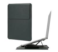 Hyfant Laptop-Hülle mit klappbarem Ständer und Mauspad 13-14 Zoll Leder Laptop-Tasche Notebook Schutzhülle Slim Bag für MacBook Air/Pro Dell Lenovo ThinkPad HP Samsung Asus
