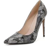 HYFZXWX Damen Arbeitsspitze Bunte Stilettos High Heel 4,72 Zoll Sexy Slip On Abend Party Pumps Schuhe pumps/F/37EU