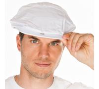 HYGOSTAR® Clubkappe Schirmmütze 0031 , 1 Packung = 10 Stück, weiß