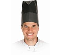 HYGOSTAR® Excellent Black Style Kochmütze 09803 , 1 Packung = 10 Stück, Höhe: 22cm