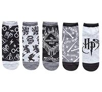 Hyp Harry Potter Designs Juniors/Damen Knöchelsocken, Größe 37-44, 5 Stück
