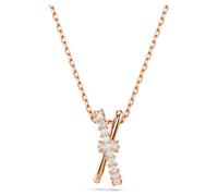 Hyperbola Anhänger, Verschiedene Schliffe, Twist, Weiß, 18K Roségoldbeschichtet OS