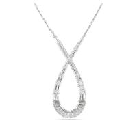 Hyperbola Anhänger, Verschiedene Schliffe, Unendlichkeit, Weiß, Rhodiniert OS