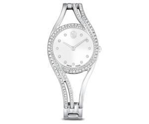 Hyperbola Armreifuhr, Schweizer Produktion, Silberfarben, Edelstahl OS