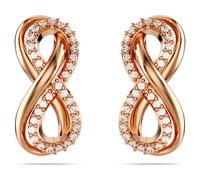 Hyperbola Ohrstecker, Unendlichkeit, Weiß, Roségold-Legierungsschicht OS