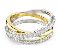 Hyperbola Ring, Verschiedene Schliffe, Weiß, Metallmix 58