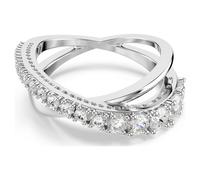 Swarovski Ring Hyperbola – Verschiedene Schliffe, Weiß, Silberfarbenes Finish