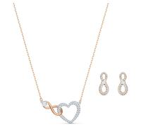 Hyperbola Set, Unendlichzeichen und Herz, Weiß, Metallmix OS