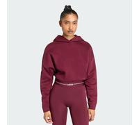Hyperglam Cropped Hoodie Maroon M