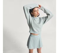 adidas Hyperglam Cropped Hoodie Damen KC7663 - wonder sage XL