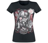 Hysteria Ink Manga Spice Ink Girlie Tee T-Shirt schwarz in XL