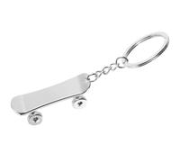 HYTROVE Skateboard Schlüsselanhänger Metall 10X5X1cm Dekorativer Scooter Anhänger für Schlüssel und Outdoor Aktivitäten