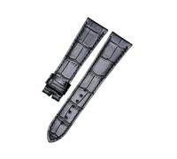 HYUOIND Herrenuhr Kalbsleder Bambuskorn 21 22 mm Armbänder passend for Zenith EL Primero(Black,22mm Without Clasp)