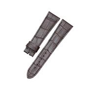 HYUOIND Herrenuhr Kalbsleder Bambuskorn 21 22 mm Armbänder passend for Zenith EL Primero(Dark Brown,22mm Without Clasp)