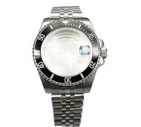 Hyuwdai 1 x 40 mm Herrenuhr NH35 NH36 Gehäuse Saphir-Edelstahlgehäuse modifiziertes mechanisches Gehäuse, Nr. 13, Dense bottom