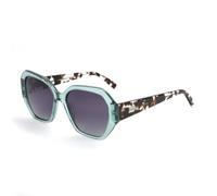 HYYZZC Modische Acetat-Sonnenbrille, sechseckig, polarisiert, für Damen, UV400-Schutz, Autofahrbrille, Farbe: Grauverlauf 004, Einheitsgröße