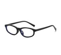 HYYZZC Modische kleine Cat-Eye-Sonnenbrille für Damen im Retro-Stil, gelb-blau getönt, UV400-Schutz. Trendige Sonnenbrille für Herren, schwarz-transparent, Einheitsgröße.