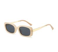 HYYZZC Modische, übergroße Sonnenbrille mit Doppelsteg, Vintage-Nieten, für Damen und Herren, in Rot und Blau, trendiger Punk-Stil, UV400-Schutz, Schwarz und Grau, Einheitsgröße