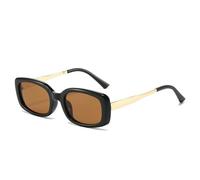 HYYZZC Modische, übergroße Sonnenbrille mit Doppelsteg, Vintage-Nieten, rot-blau, trendiger Punk-Stil, UV400-Schutz, Einheitsgröße