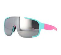 HYYZZC Übergroße Sonnenbrille, modische Herren- und Damen-Sonnenbrille, UV400, Vintage-Brille, blau, pink, verspiegelt, einteilig