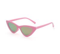 HYYZZC Vintage Cat Eye Kinder Sonnenbrille Jungen Mädchen Kleine Dreieckige Rahmen Sonnenbrille Kinder Baby UV400,Rosa,Ein Stück