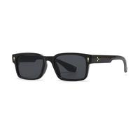 HYYZZC Vintage Rivets Herren Punk Quadratische Sonnenbrille mit Farbverlauf UV400 Modische Damen Luxus Sonnenbrille Dunkelgrün, Schwarz Grau, Einheitsgröße