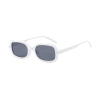 HYYZZC Vintage-Sonnenbrille mit Doppelsteg, polarisiert, quadratisch, für Herren und Damen, modisch, luxuriös, mit trendigen Nieten, gelb-blau, UV400-Schutz, Leopardenmuster, Einheitsgröße