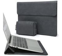 HYZUO 13,3-14 Zoll Laptop Hülle Tasche mit Standfunktion für MacBook Pro 14 M5/M4/M3/M2/M1 2026-2021, MacBook Pro/Air 13,3, 13,5" 13,8" Surface Laptop, HP Spectre X360 13/14, Graphit