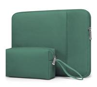 HYZUO 14-15 Zoll Laptop Hülle Tasche Set für MacBook Air 15 M5 A3448 M4 M3 M2 2026-2023, MacBook Pro 15, 15" Surface Laptop, XPS 15 Plus, Schutzhülle für 14" Dell HP Lenovo Asus Huawei, Dschungel Grün