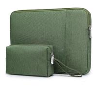 HYZUO 17-17,3 Zoll Laptop Tasche Hülle Set für 17" 17,3" HP/Lenovo/Dell/ASUS/Acer/LG/Toshiba/MSI Gaming Laptop/Razer Blade 17/18, Laptoptasche Laptophülle Schutzhülle für Herren Damen, Grasgrün