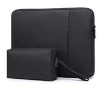 HYZUO 17-17,3 Zoll Laptop Tasche Hülle Set für 17" 17,3" HP/Lenovo/Dell/ASUS/Acer/LG/Toshiba/MSI Gaming Laptop/Razer Blade 17/18, Laptoptasche Laptophülle Schutzhülle für Herren Damen, Schwarz