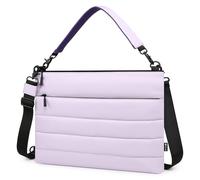 HYZUO Puffy Laptoptasche für 15-16 Zoll MacBook Pro Air M5, Flieder Lila | für MacBook Pro 16 M5-M1 A3428 A3429, MacBook Pro/Air 15, 15" 15,6" Dell/HP/Lenovo/Asus/Acer/Samsung, Frauen Handtasche