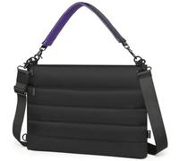 HYZUO Puffy Laptoptasche für 15-16 Zoll MacBook Pro Air M5, Schwarz | für MacBook Pro 16 M5-M1 A3428 A3429, MacBook Pro/Air 15, 15" 15,6" Dell/HP/Lenovo/Asus/Acer/Samsung, Frauen Handtasche