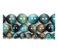 HZLXF1 Natürliche Steinperlen Saphir Tigerauge Stein Runde Lose Perlen for Schmuckherstellung Handarbeit Armband DIY 4-12 mm (Color : H8196, Item Diameter : 10mm About 38 pcs)