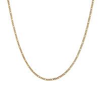 HZMAN 14K Gold Plattierte Figaro Kette für Herren Damen 3mm/5mm/7mm Edelstahl Halskette 16-30 Zoll Schmuck Geschenk (Gold,3mm,16in)